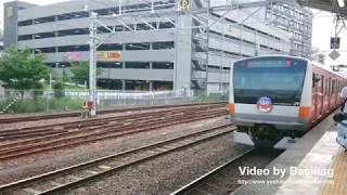 JR東日本中央線快速E233系0番台T24編成前面展望國分寺-立川 JR East Chūō Line (Rapid)