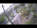 time lapse of maccaferri 5000kj rockfall protection barrier