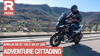 Aprilia SR GT 125 e SR GT 200 - Prova - in sella allo scooter Adventure dedicato ai giovani