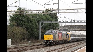 37884 thrashes through cheddington with awesome tones (28/01/23)