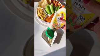 منى عزمت بنات المديرة عنا عملتلهم اطيب ٣ تغميسات للشيبس😍#dip #chips