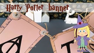 DIY Harry Potter banner - FREE PRINTABLE