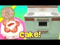 1950's Little Lady Kids Toy Electric Oven - Double Layered Strawberry Cake!