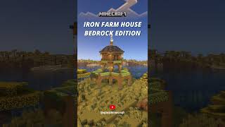 Aesthetic Iron Farm House in Minecraft