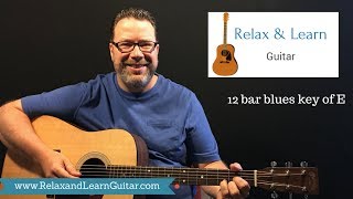 12 bar blues guitar  (Lesson from Relax and Learn Guitar)