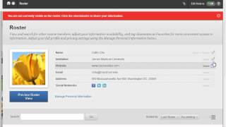CourseSites Tutorial: Manage Your Roster