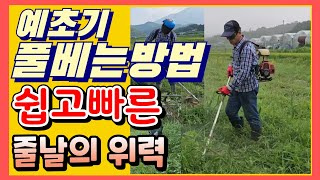 예초기 줄날 교체 사용 방법