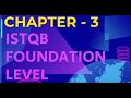 ISTQB foundation level certification   CHAPTER 3