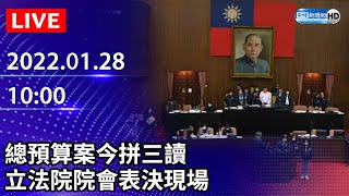 【LIVE直播】總預算案今拼三讀　立法院院會表決現場｜2021.01.28 @ChinaTimes