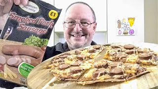 Delicatessen Fine Eating Smoked Pork Sausage £1 ~ Tortilla Pizza ~ Food Idea ~ Food Review