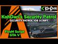 Security Patrol Job Script (GTA V FiveM Script)