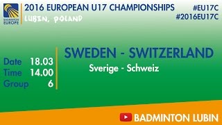 #2016EU17C Lubin - group 6 - SWEDEN - SWITZERLAND