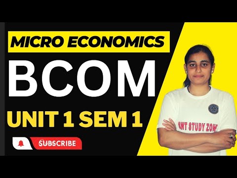 Micro Economics | Unit 1 | Micro Economics B.com 1 Year | Complete ...