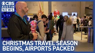 Austin travelers swarm airport for holiday season