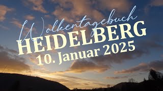 10.01.2025 Wolkentagebuch 🌤 Der Himmel im Zeitraffer 🌤 Cloud Timelapse