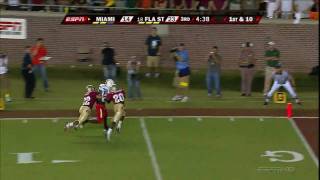 Highlights of Miami vs FSU 2009