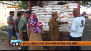 Petugas Temukan 5.670 Ton Raskin Rusak dan Berkutu