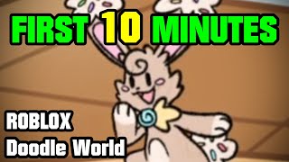 First 10 Minutes of ROBLOX Doodle World Christmas