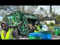 waste pro freightliner mcneilus rear loader garbage truck