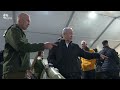 watch netanyahu inspects deadly hezbollah weapons seized by the idf on the lebanon border