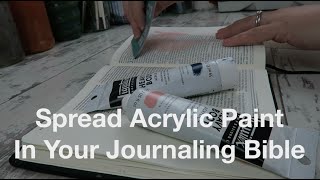 Easy Acrylic Paint Bible Journaling Backgrounds!
