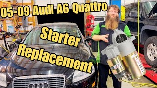 05-09 Audi A6 Quattro 3.2L Starter Replacement