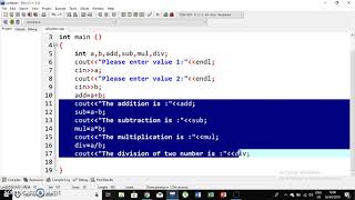 Dev c++ Complete tutorials - Tutorial 3(How to make a simple calculator in c++)