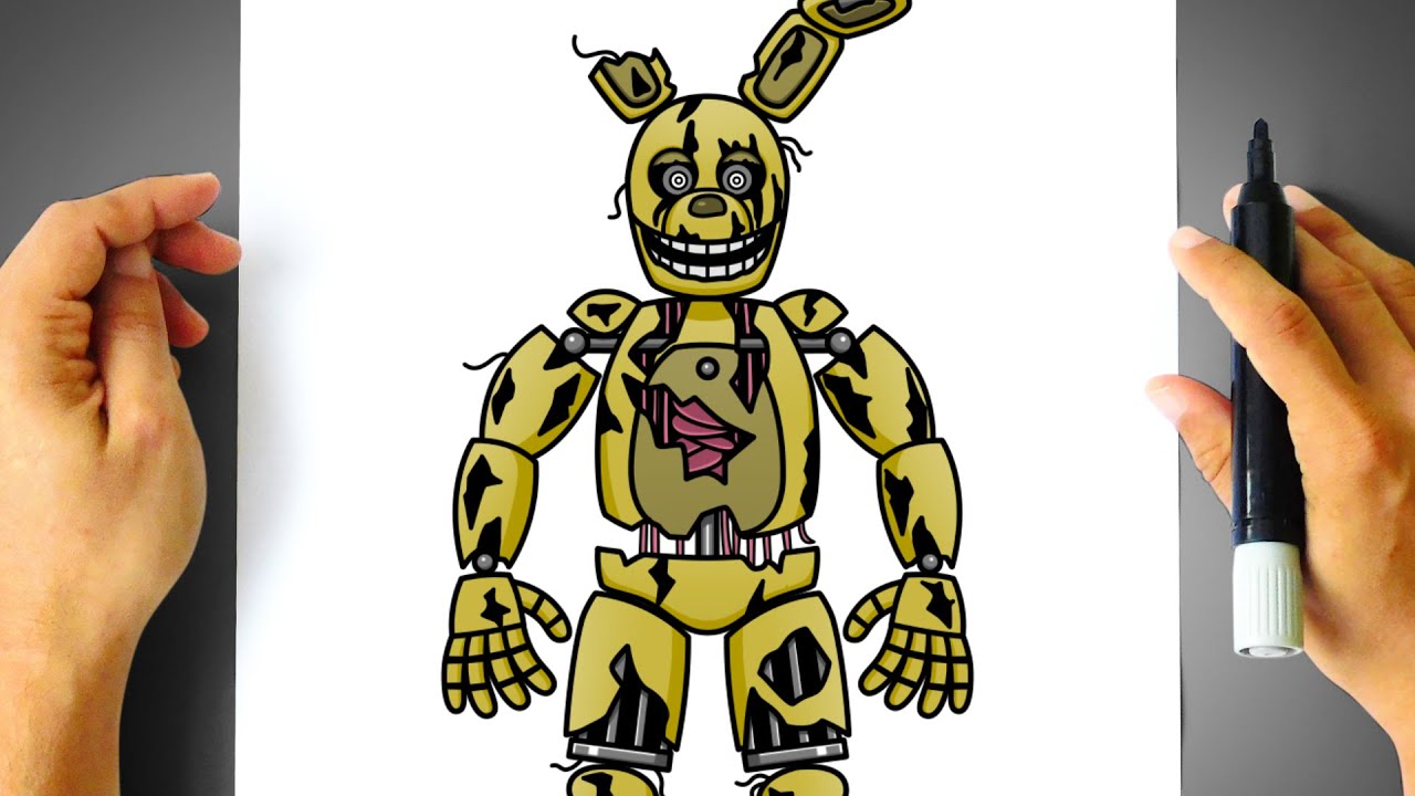 How To Draw Springtrap Five Nights At Freddy S How To Draw Fnaf