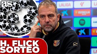 HANSI FLICK reacciona al sorteo de CHAMPIONS | FC BARCELONA vs BENFICA