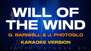 WILL OF THE WIND G. Barnhill \u0026 J. Photoglo | Karaoke Version songs lyrics cover videoke 90s old love