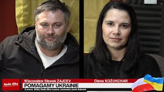 Pomagamy Ukrainie: Grzegorz Kubik, Konrad Antkowiak, Wiaczesław Sławek Zajcev i Olena Kożukchar