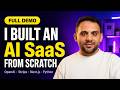 I Built a Full AI SaaS from Scratch — Here's How It Works (CreatorCopilot)