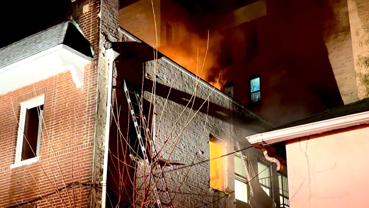 FDNY Bronx 10-75 Box 4912 Fire In The Attic Of A 2 Story Building - YouTube