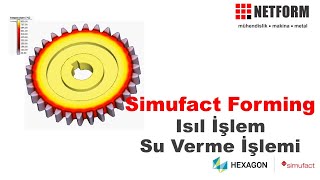 [NETFORM] - Simufact Forming - Dişli Su Verme Isıl İşlemi