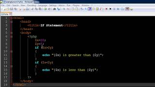 PHP & MySQL Tutorial 21 IF Statement YouTube