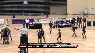 AAU Volleyball 17u Jr. Nationals Finals: TAV 17 vs Sky High Black