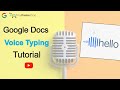 Learn Voice Typing With Google Docs - Free Speech to Text Software by Google
