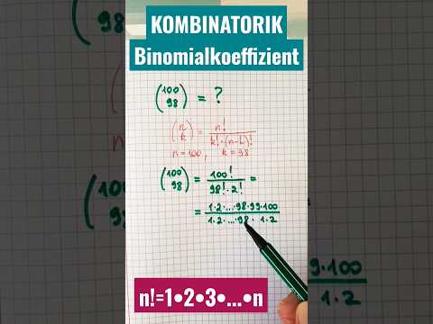 DER BINOMIALKOEFFIZIENT #shortsvideo #statistics - YouTube