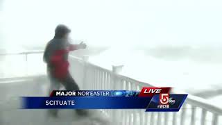 'It's like ice pellets hitting your face' High tide pounds seacoast