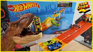 Learning To Build with Hot Wheels Super Start Jump Race Play Set