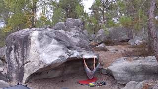 Fontainebleau Bouldering - Le P'tit Toit, 6b