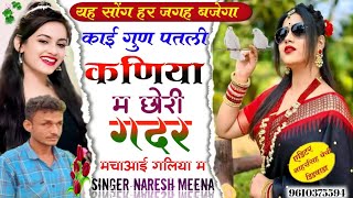 नया अदाज वायरल सोग//काई गुण पतली कणिया म म छोरी गदर मचा आई गलिया म//singer Naresh meena bilona