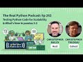 Testing Python Code for Scalability & What's New in pandas 3.0 | Real Python Podcast #282