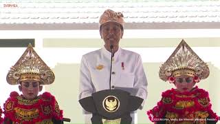 Presiden Jokowi Resmikan Fasilitas Kawasan Suci Pura Agung Besakih, Kab. Karangasem, Senin (13/3)