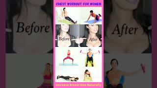 Chest Workout For Women, Increase Breast Size Naturally, Exercise for Breast Size,