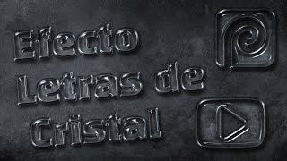 Photopea • Efecto Letras de Cristal