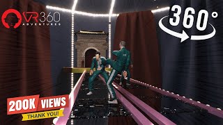 SQUID GAME - GLASS BRIDGE || 360° VR ||8K