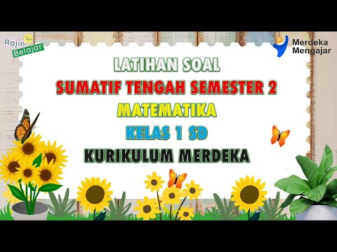 Latihan Soal Sumatif Tengah Semester 2 Matematika Kelas 1 SD Kurikulum ...