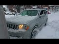 2009 jeep srt8 plowing snow