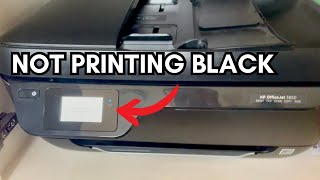 HP Printer: Black ink not printing - SOLVED!